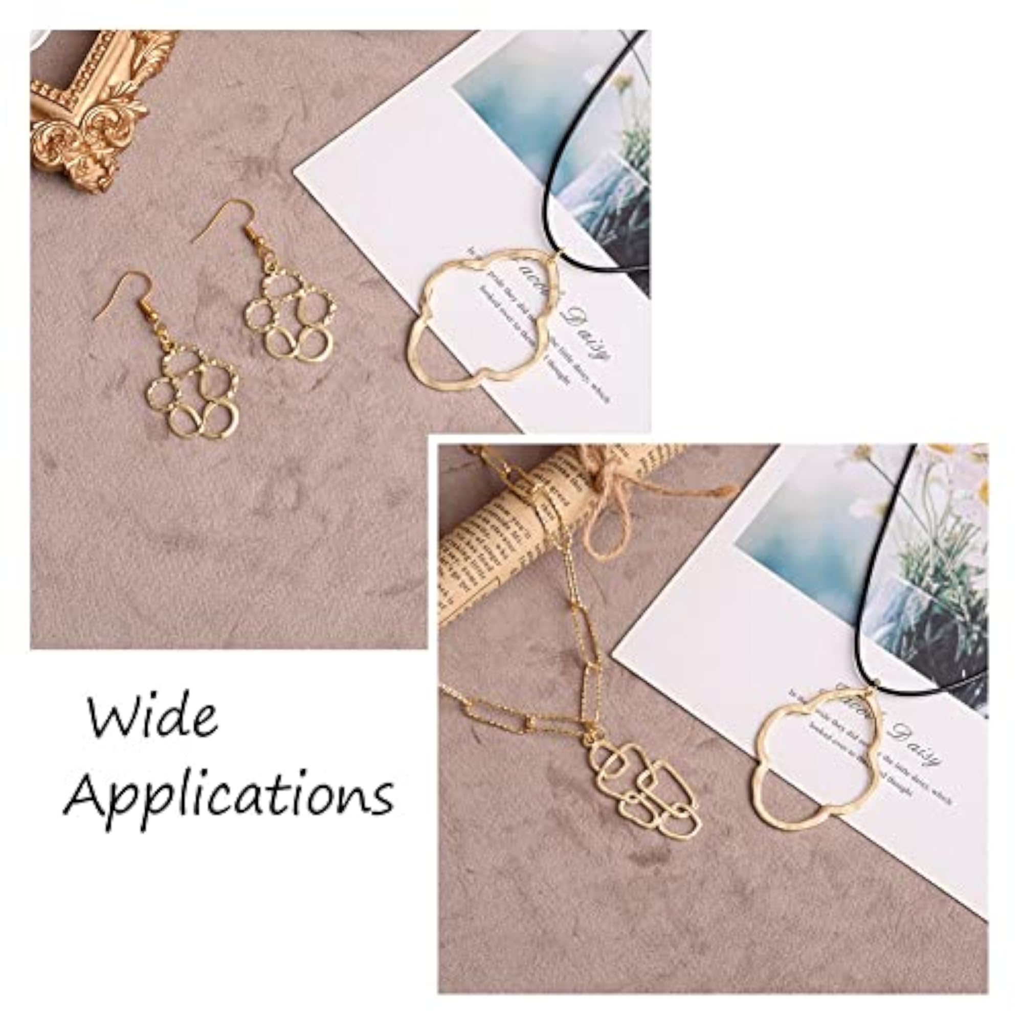 Alloy Geometric Open Back Bezel Frame Pendants for Jewelry Making